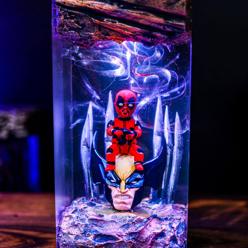 Deadpool VS Wolverine Night Light