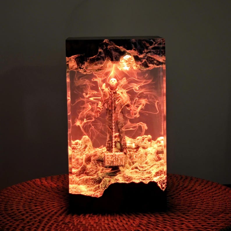 Jason Voorhees Epoxy Lamp