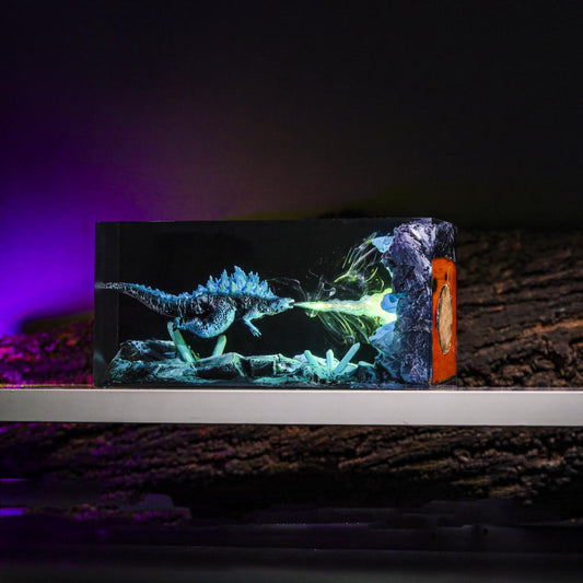 Cuboid GODZILLA Monster Epoxy Night Light
