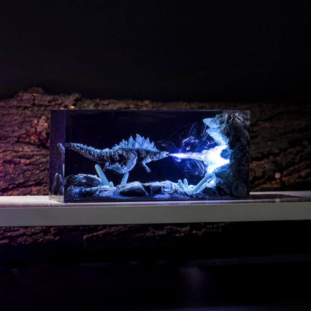 Cuboid GODZILLA Monster Epoxy Night Light