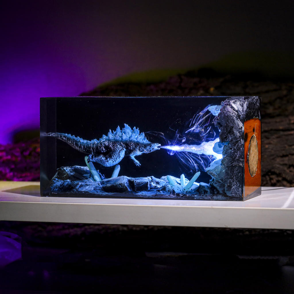 Cuboid GODZILLA Monster Epoxy Night Light