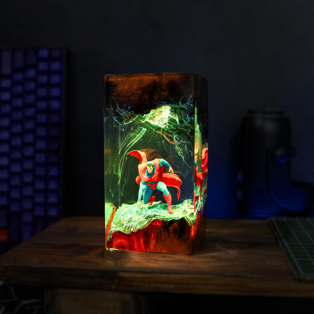 Superman Epoxy Night Light