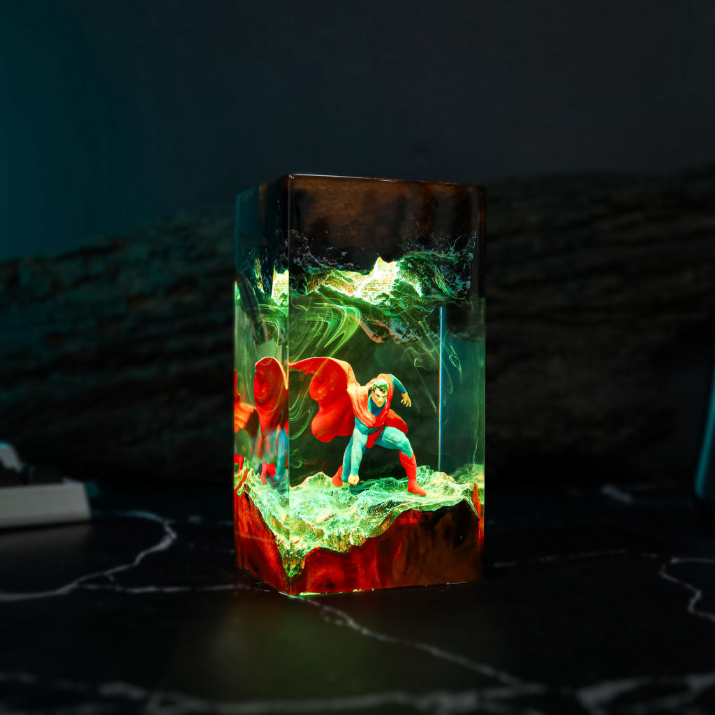 Superman Epoxy Night Light