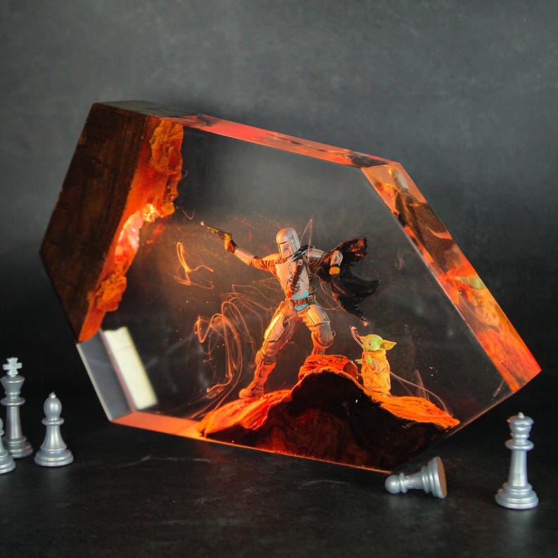 Darth Vader Epoxy Lamp