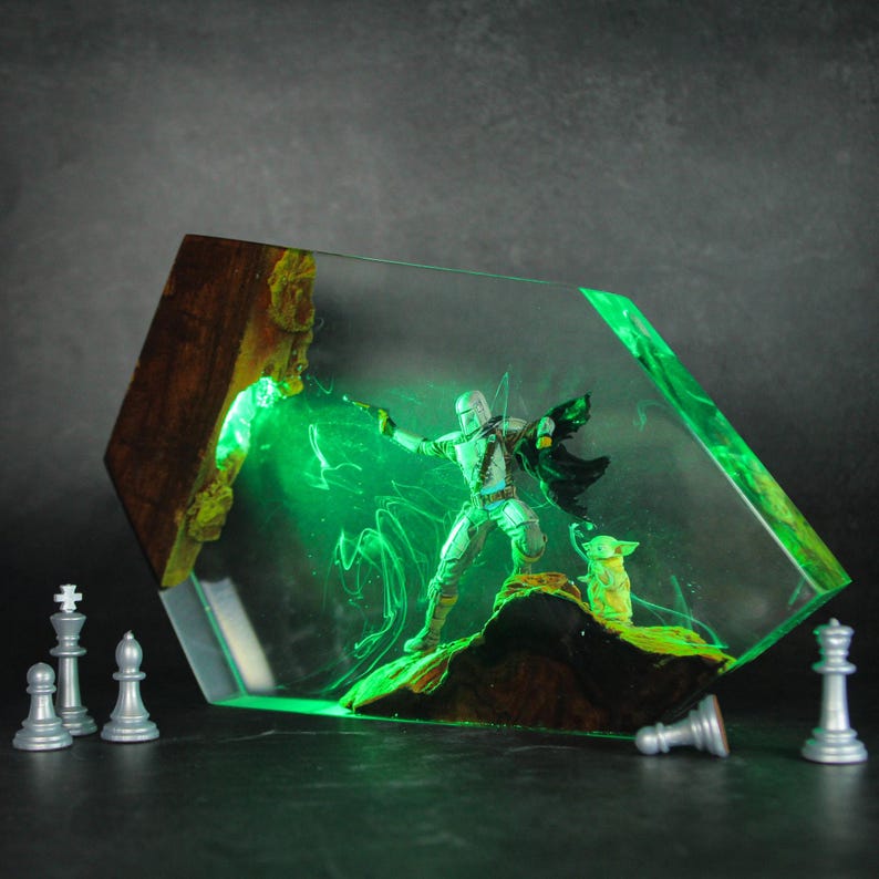 Darth Vader Epoxy Lamp