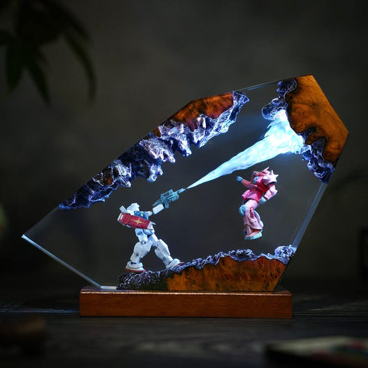 Battle Beam – Handmade Mecha Resin Lamp