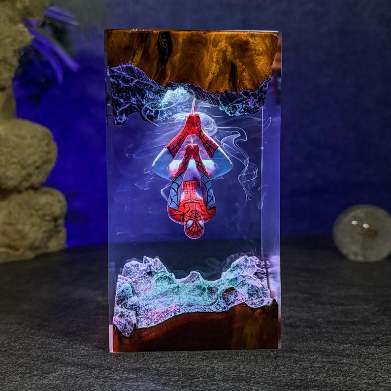 Spider-Man Epoxy Lamp
