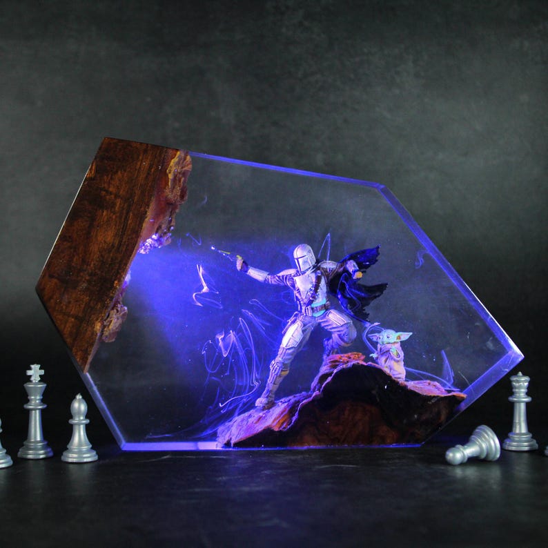 Darth Vader Epoxy Lamp