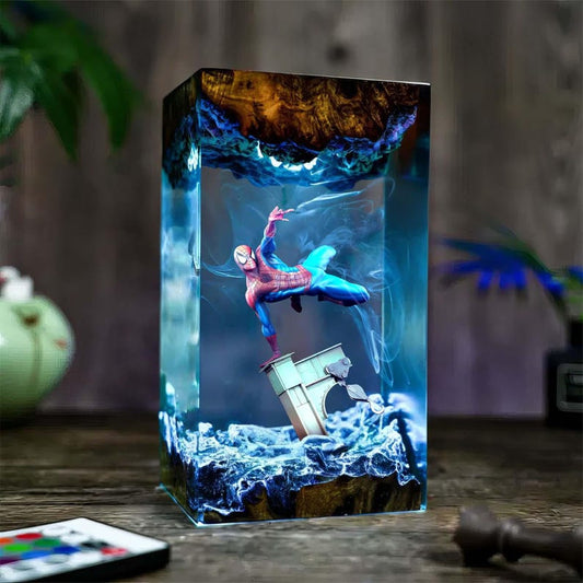 Spider-Man Epoxy Lamp v2