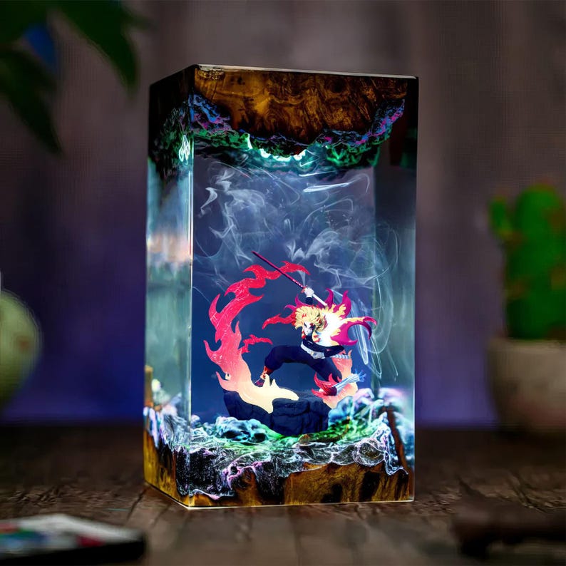 Rengoku Kyojuro Epoxy Lamp