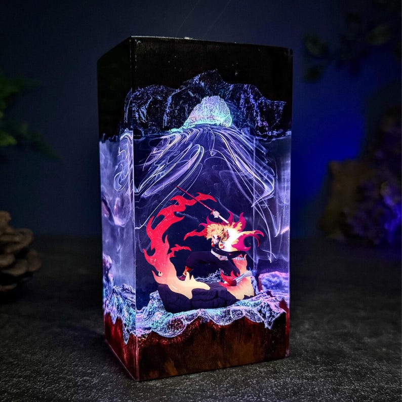Rengoku Kyojuro Epoxy Lamp
