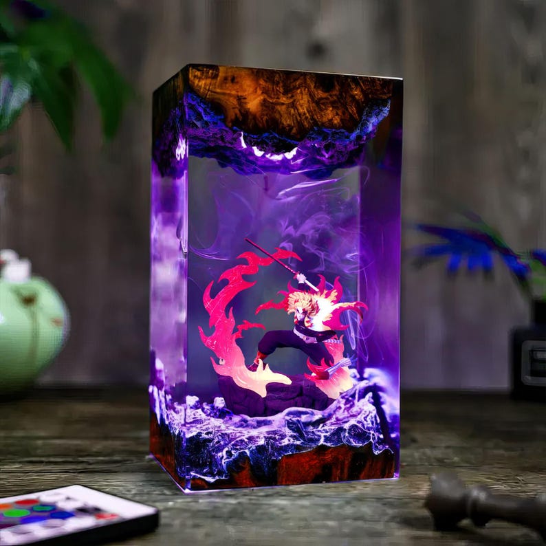 Rengoku Kyojuro Epoxy Lamp