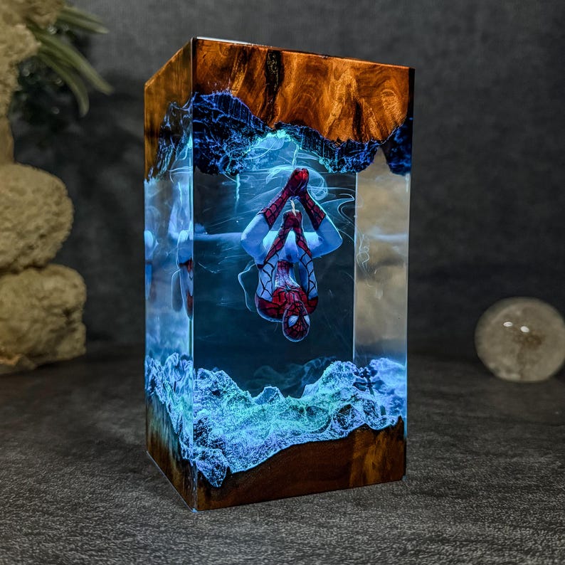 Spider-Man Epoxy Lamp