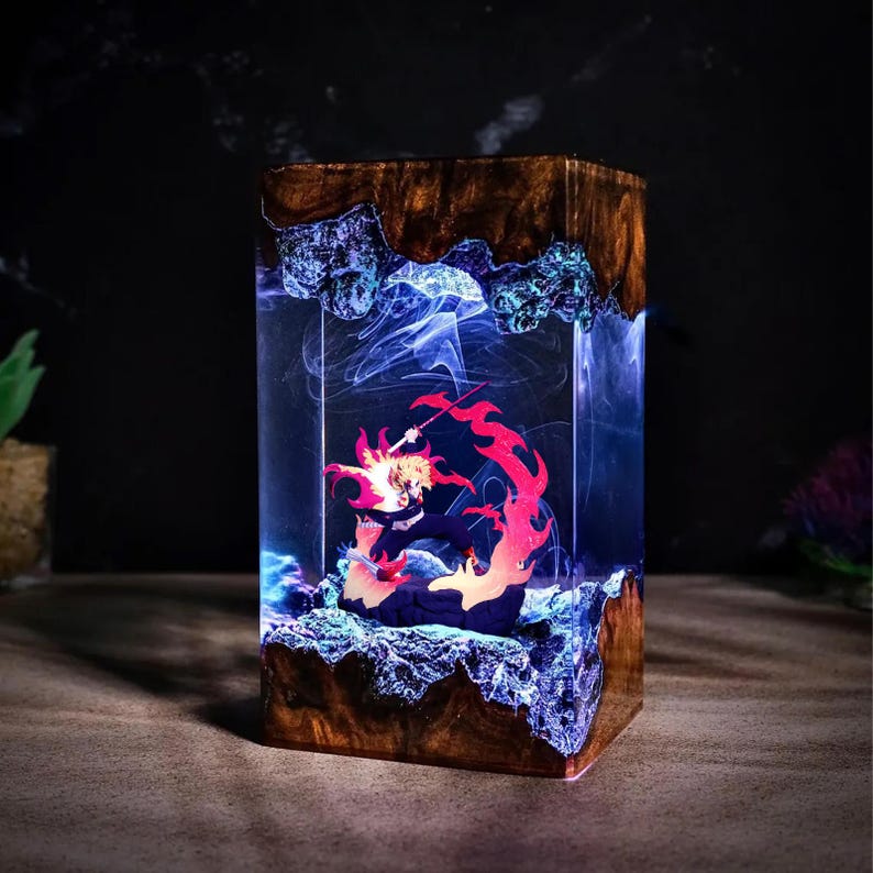 Rengoku Kyojuro Epoxy Lamp