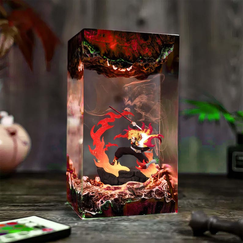 Rengoku Kyojuro Epoxy Lamp