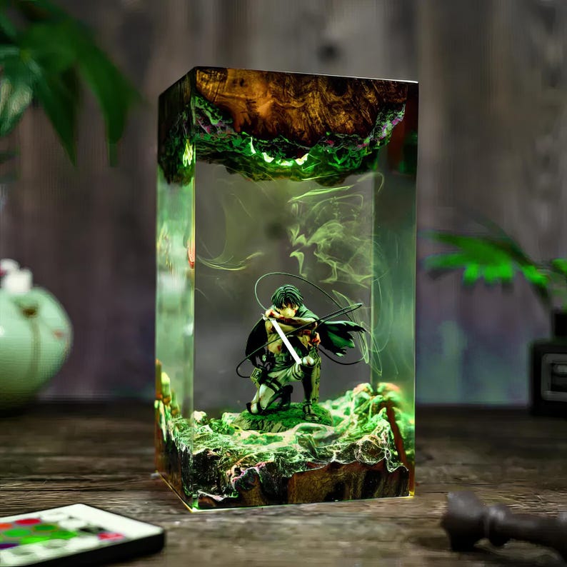 Levi Ackerman Epoxy Lamp