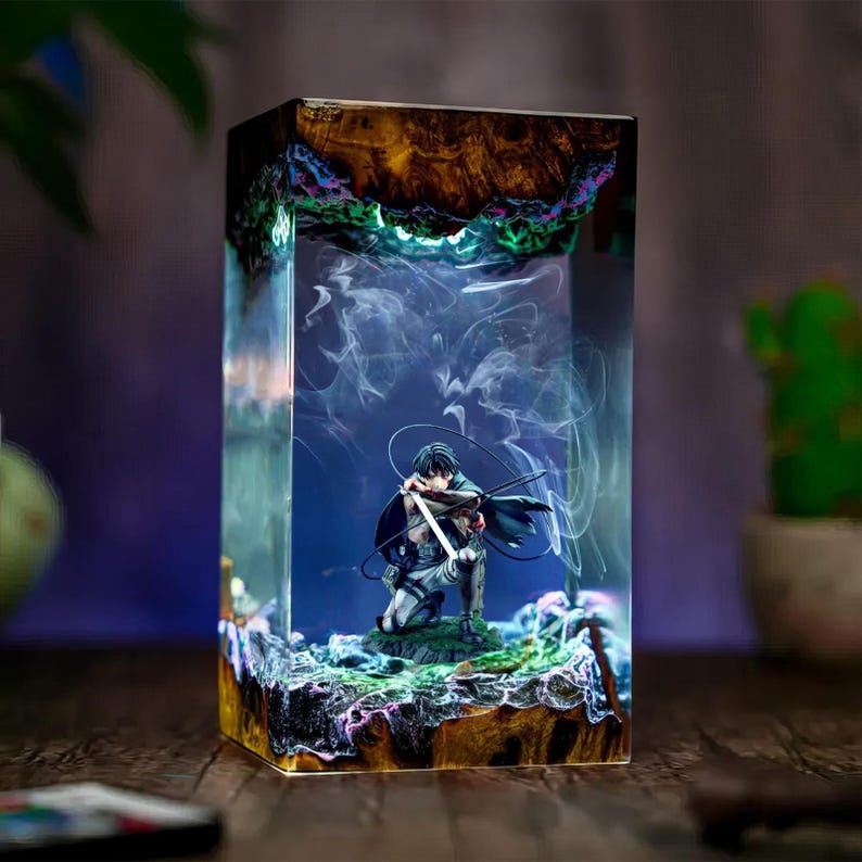 Levi Ackerman Epoxy Lamp