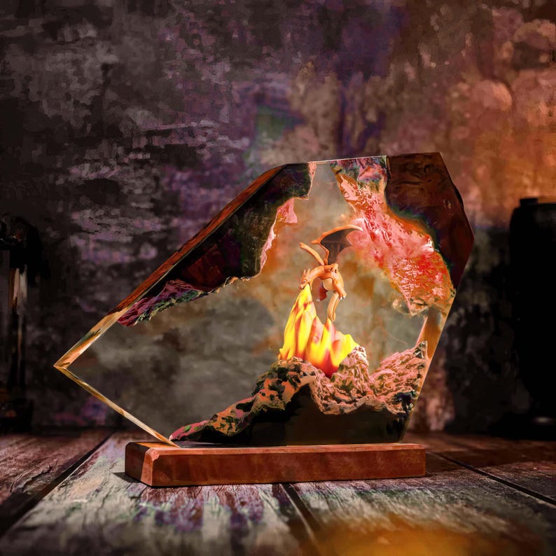 Charizard Epoxy Lamp