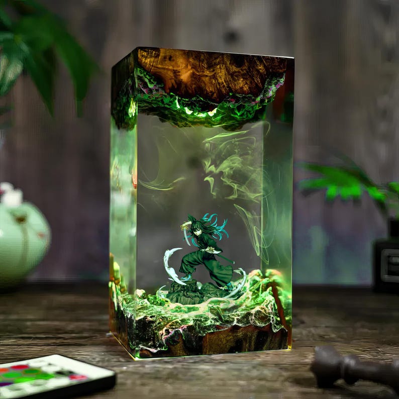 Giyu Tomioka Epoxy Lamp – Demon Slayer Edition