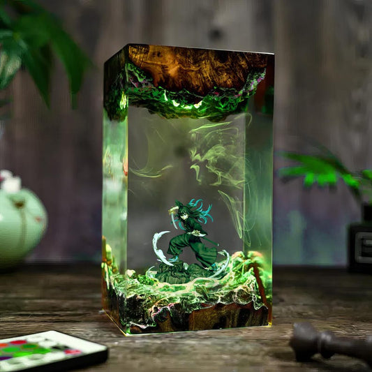 Giyu Tomioka Epoxy Lamp – Demon Slayer Edition