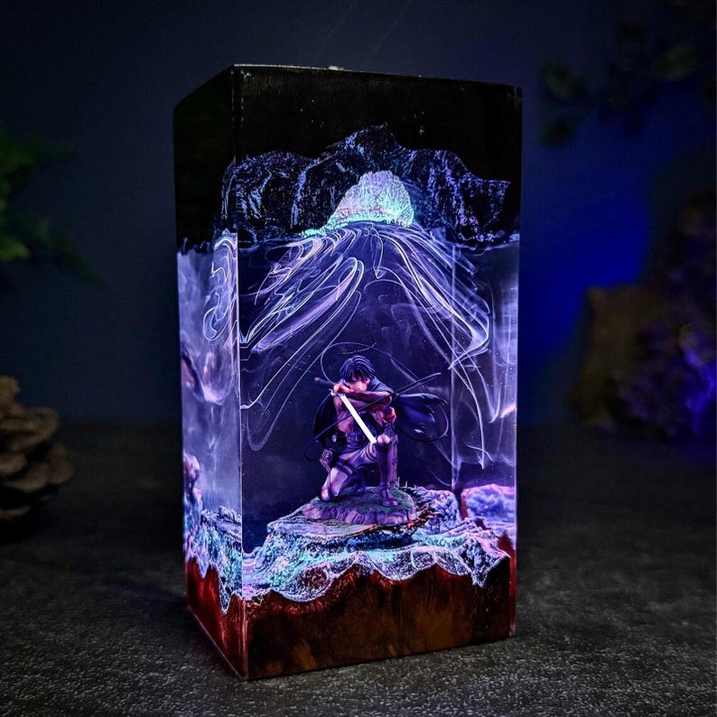 Levi Ackerman Epoxy Lamp