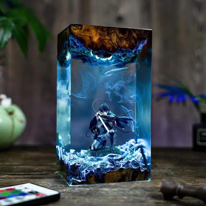 Levi Ackerman Epoxy Lamp