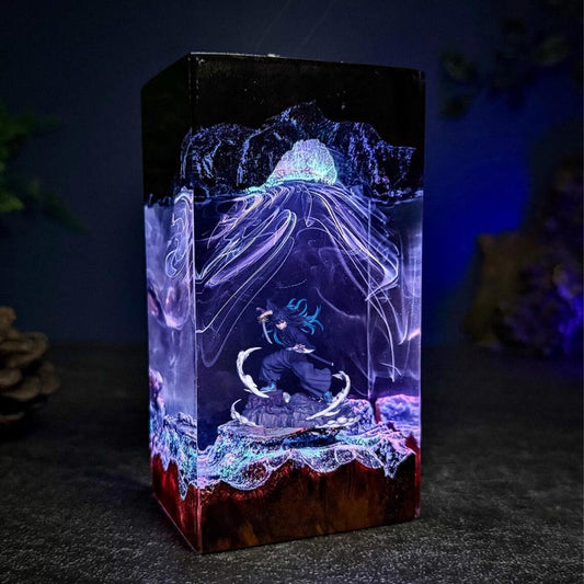 Giyu Tomioka Epoxy Lamp – Demon Slayer Edition